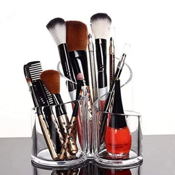 Transparent Acrylic Cosmetic Organizer - Makeup Brush, Lipstick, and Beauty Storage Holder
