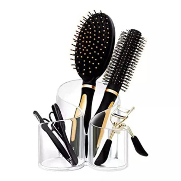 Transparent Acrylic Cosmetic Organizer - Makeup Brush, Lipstick, and Beauty Storage Holder